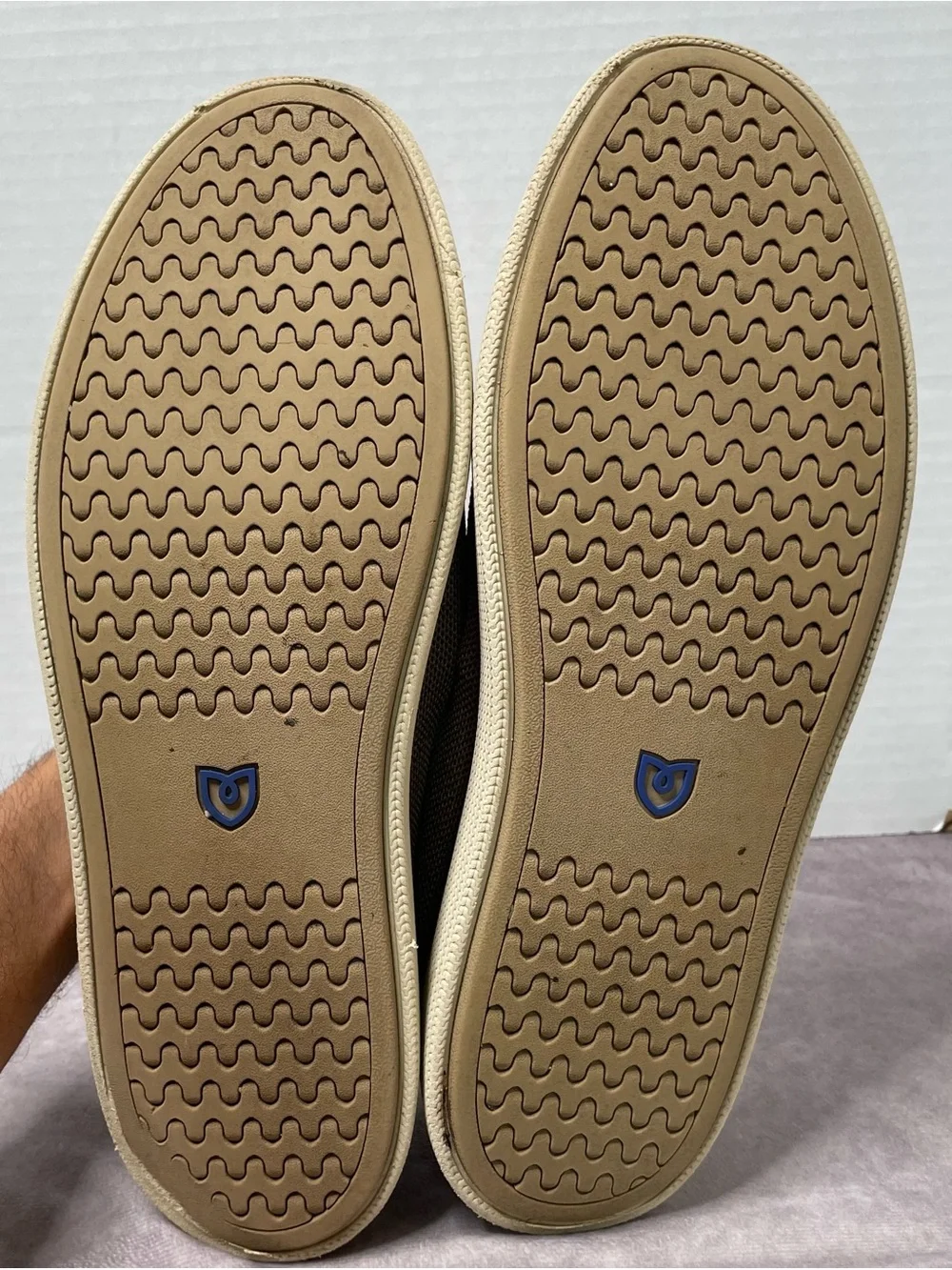 Rothy's The Original Slip On Sneaker Mens Size 10.5 Brown Knit Shoe Casual